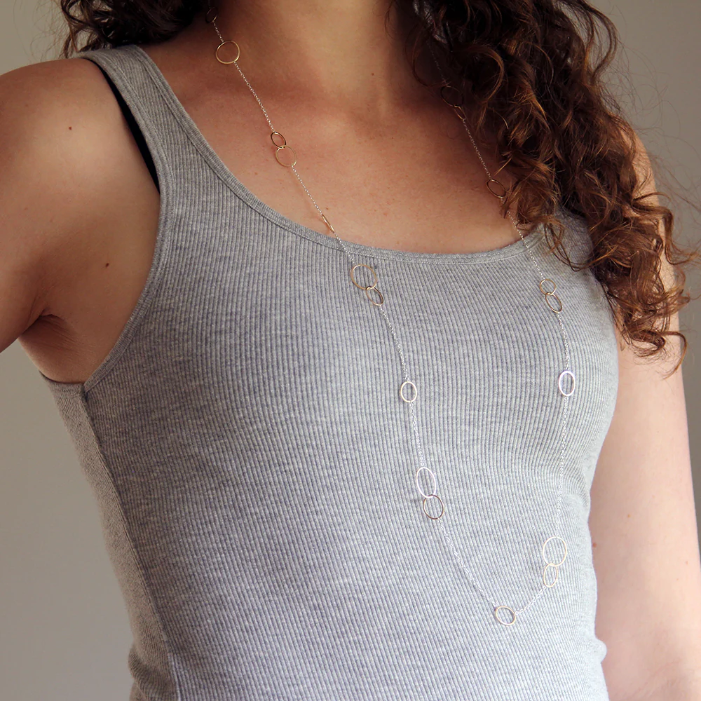 Amelia Wrap Necklace and Bes Hoops Set - Image 3