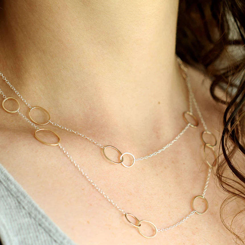 Amelia Wrap Necklace and Bes Hoops Set - Image 4