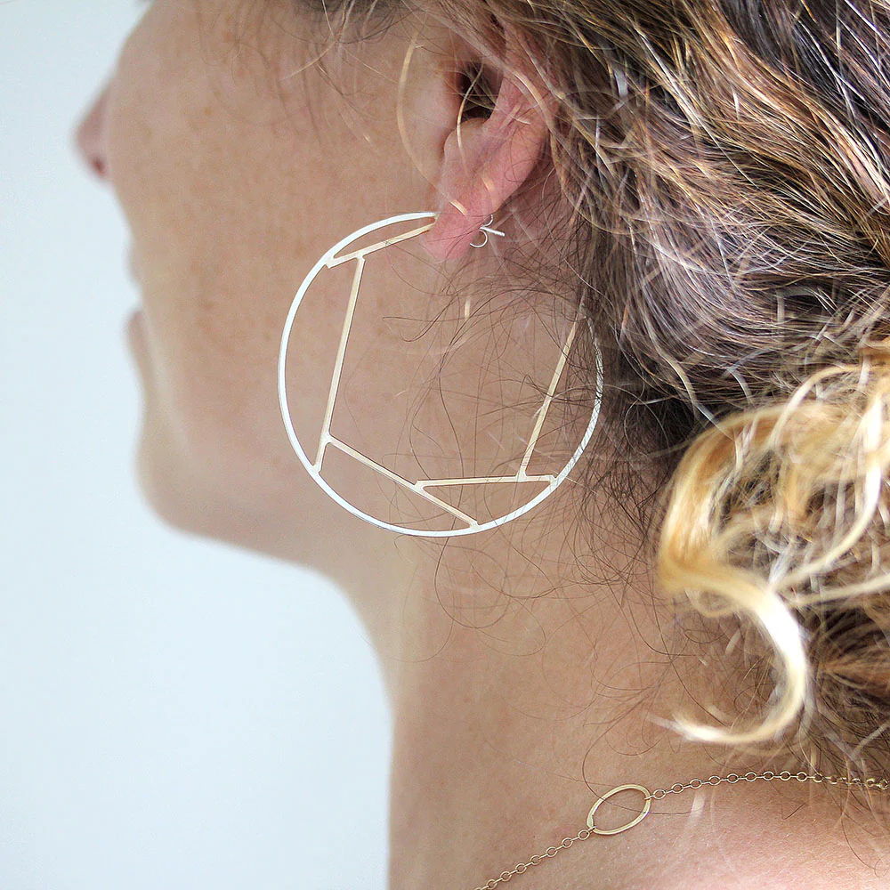 Fragment Hoop Earrings - Image 4
