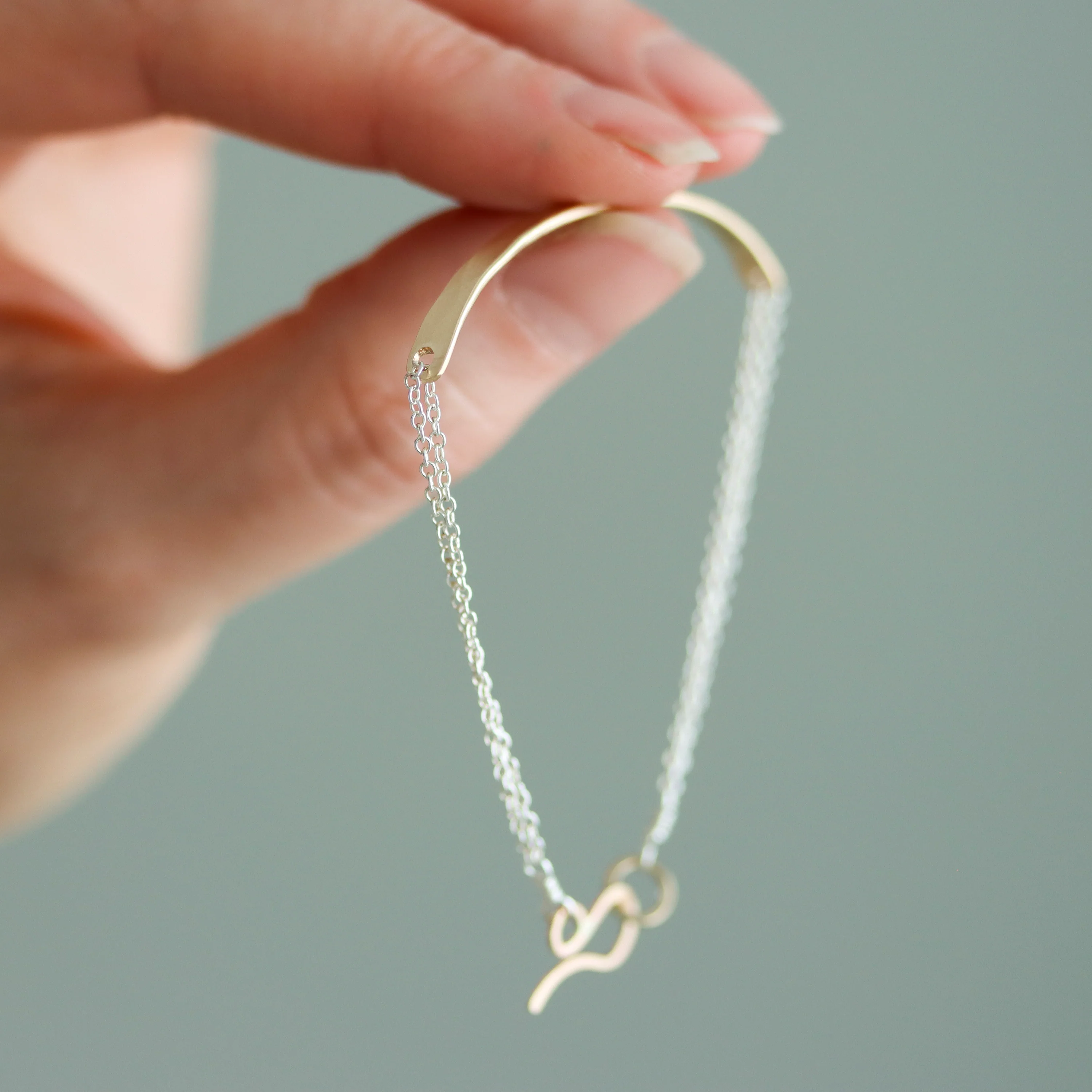 Hammered Bar Bracelet - Image 4