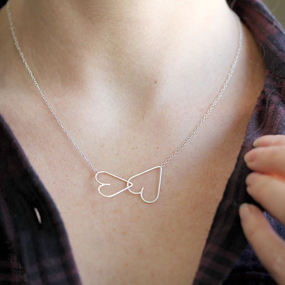Linked Heart Necklace - Image 3