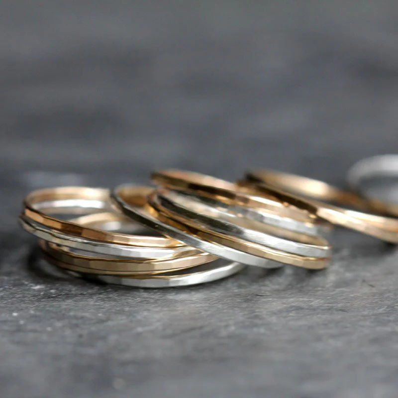 Pinstripe Stacking Rings - Image 3